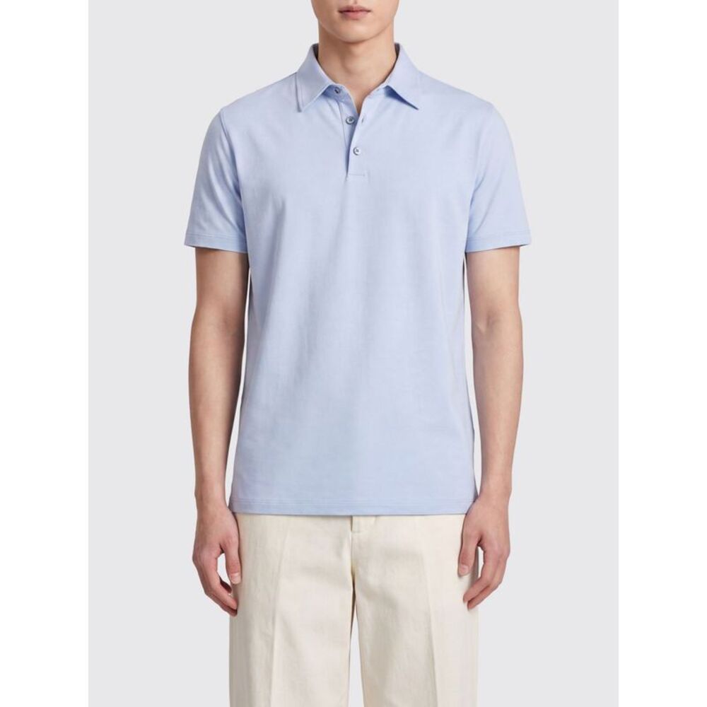 Zanone Men Zanone Basic Cotton Polo Shirt